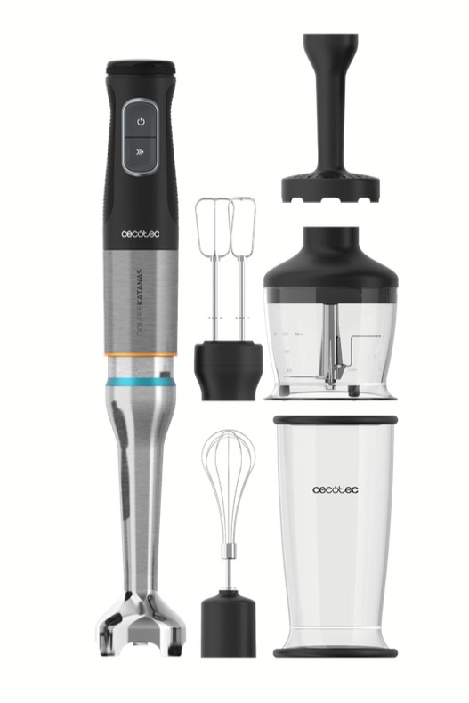 Cecotec 03978 frullatore Frullatore ad immersione 1500 W Nero Acciaio inox