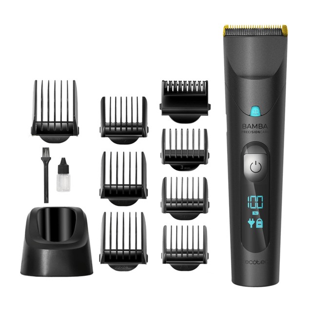 Cecotec Bamba PrecisionCare Wet&Dry Nero Grigio Turchese 8 Litio