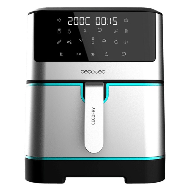 Cecotec Cecofry Supreme 8000 Singolo 8 L Indipendente 1800 W Friggitrice a basso contenuto di grassi Nero Acciaio inox