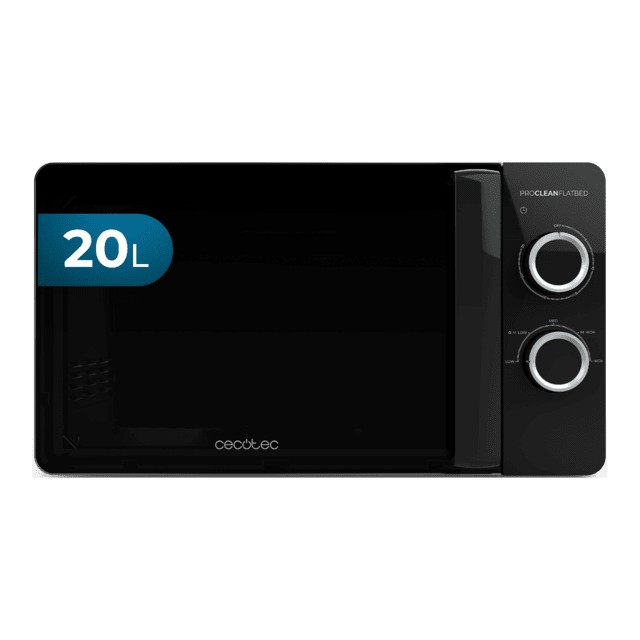 Cecotec Proclean 3030 Flatbed Nero Microonde con grill Superficie piana 20 L 700 W