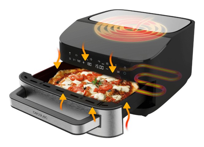 Cecotec Pizza&Fry 7000 macchina e forno per pizza 1 pizza(e) 2250 W Nero