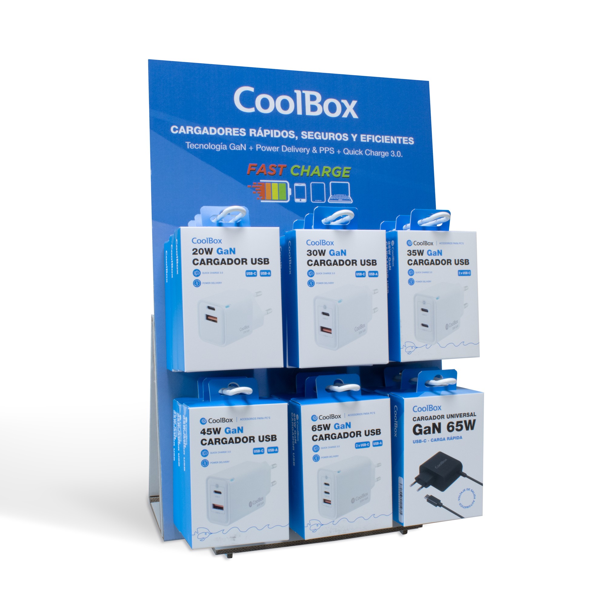 CoolBox COO-PACK-GAN Caricabatterie per dispositivi mobili Interno