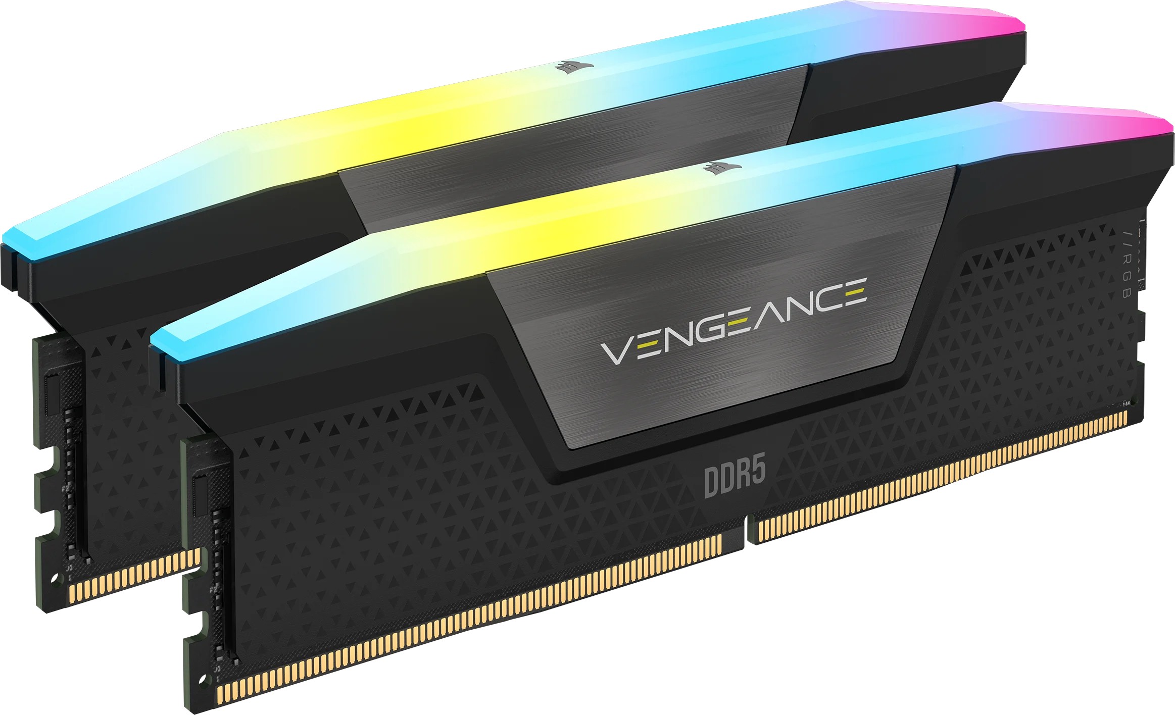 Corsair Ram Vengeance Rgb Ddr5 32Gb (2 X 16Gb) Ddr5 6000 Cl38-44-44-96 1.35V Intel Xmp - Black