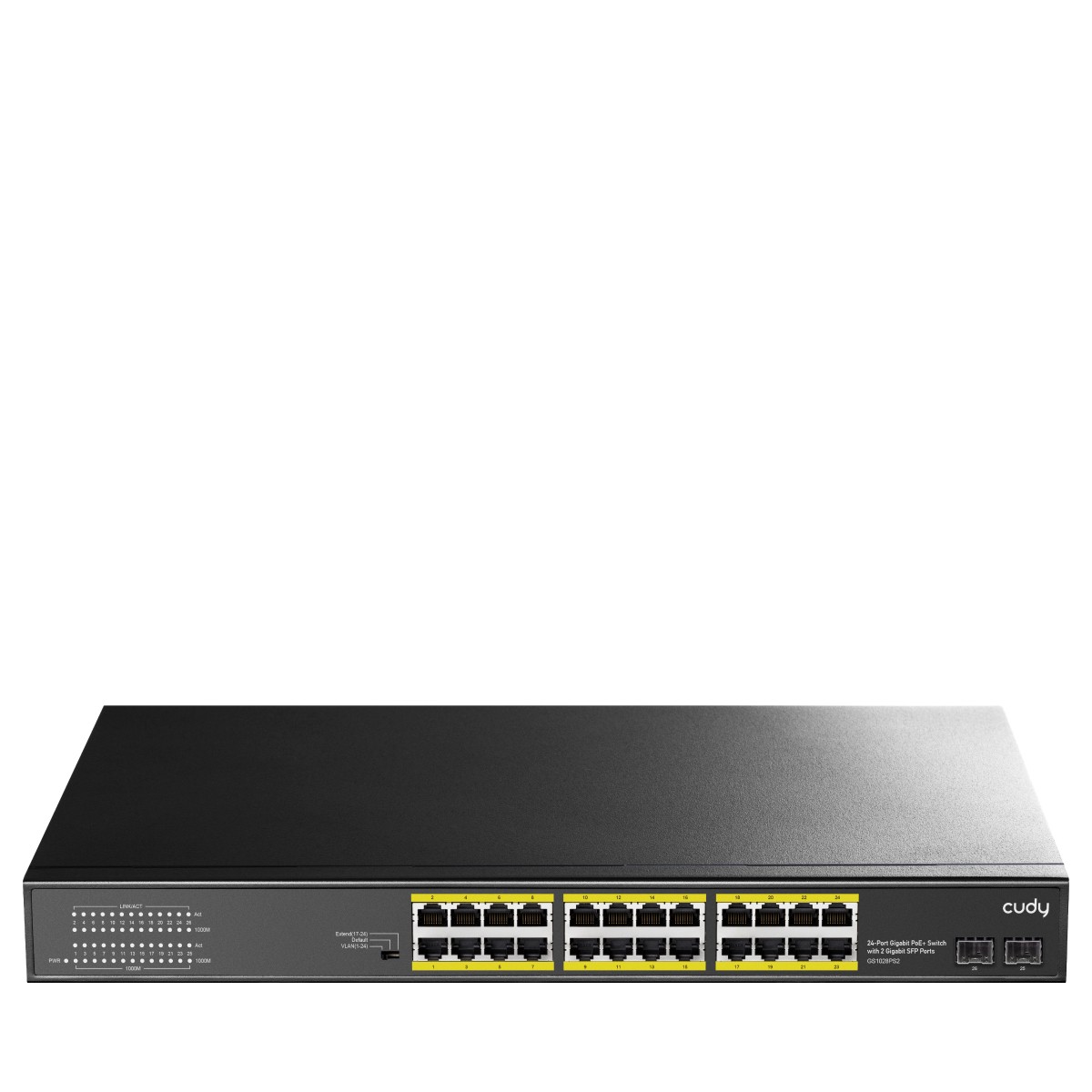 Switch Cudy GS1028PS2 Gigabit PoE+ a 24 porte con 2 porte Gigabit SFP