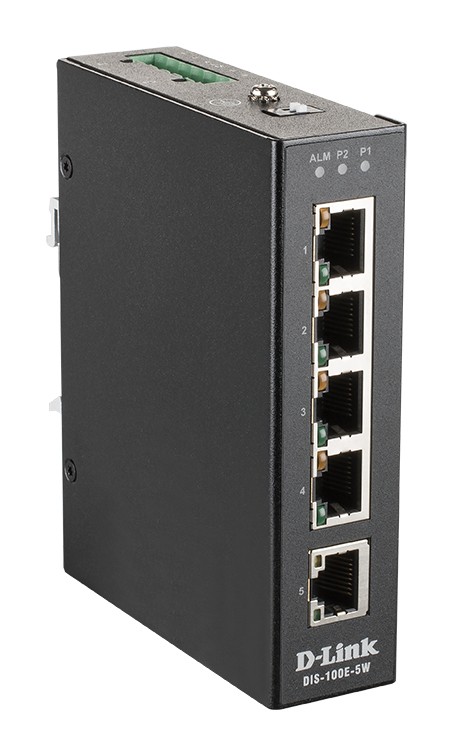 D-Link Switch Industriale Unmanaged 5 Porte 10/100 Baset(X)