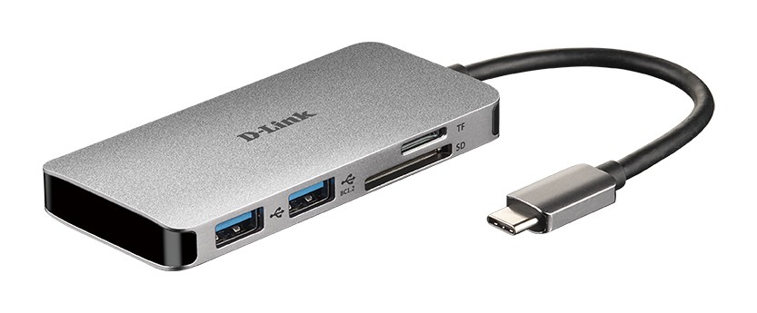 D-Link DUB-M610 replicatore di porte e docking station per laptop Cablato USB 3.2 Gen 1 (3.1 Gen 1) Type-C Alluminio Nero