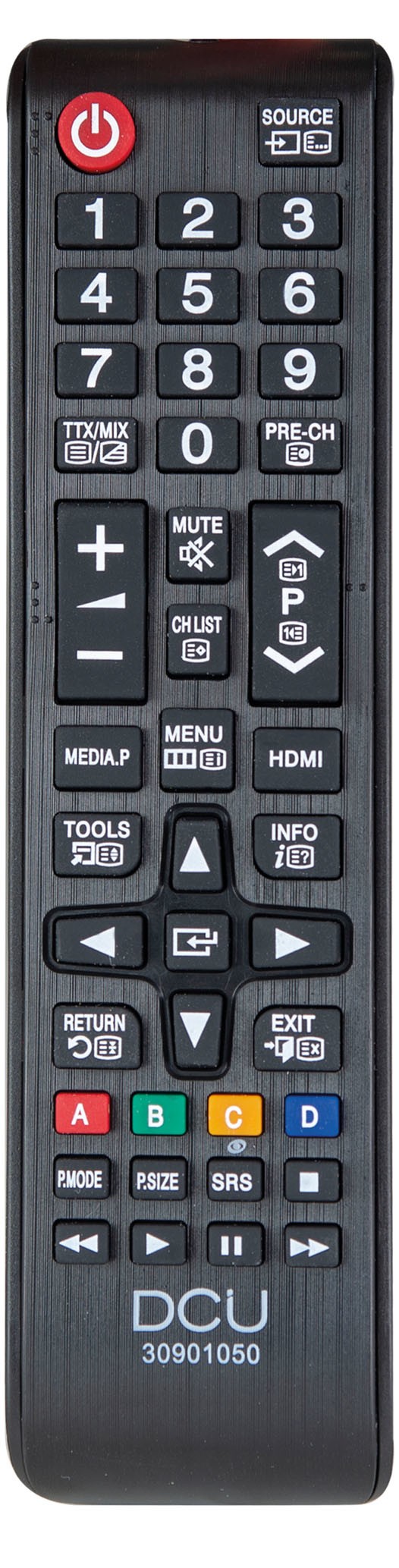 DCU Advance Tecnologic 30901050 telecomando IR Wireless TV Pulsanti