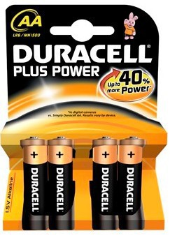 Duracell Pile Alcaline Aa 15V Non Ricaricabili Plus Power Confezione Da 4 Pile