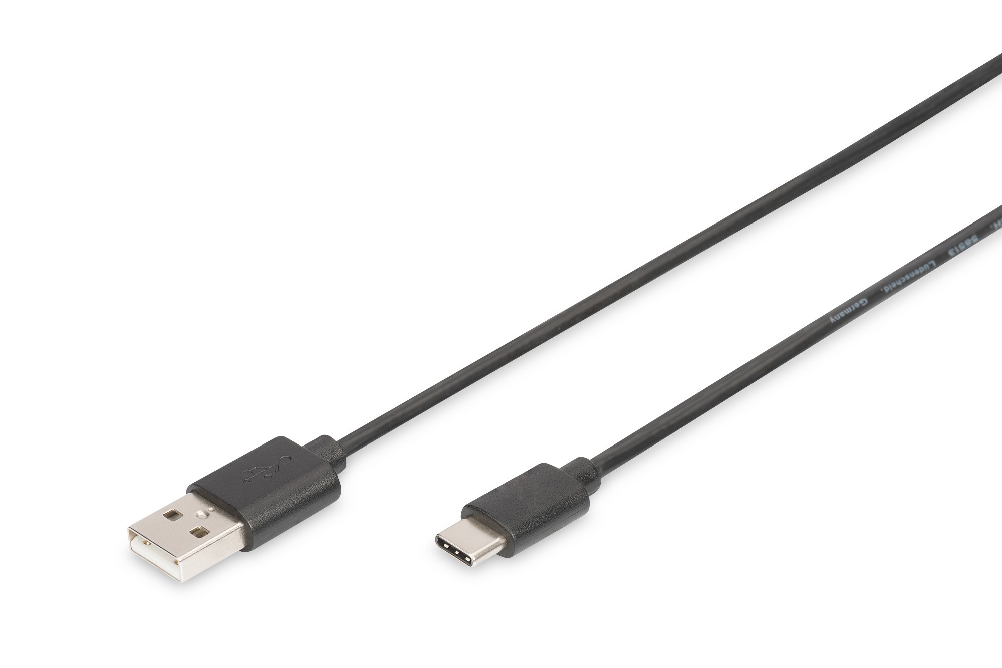 Cavo Usb 2.0 Tipo-C - A 1 Mt 3A 480Mb Colore Nero