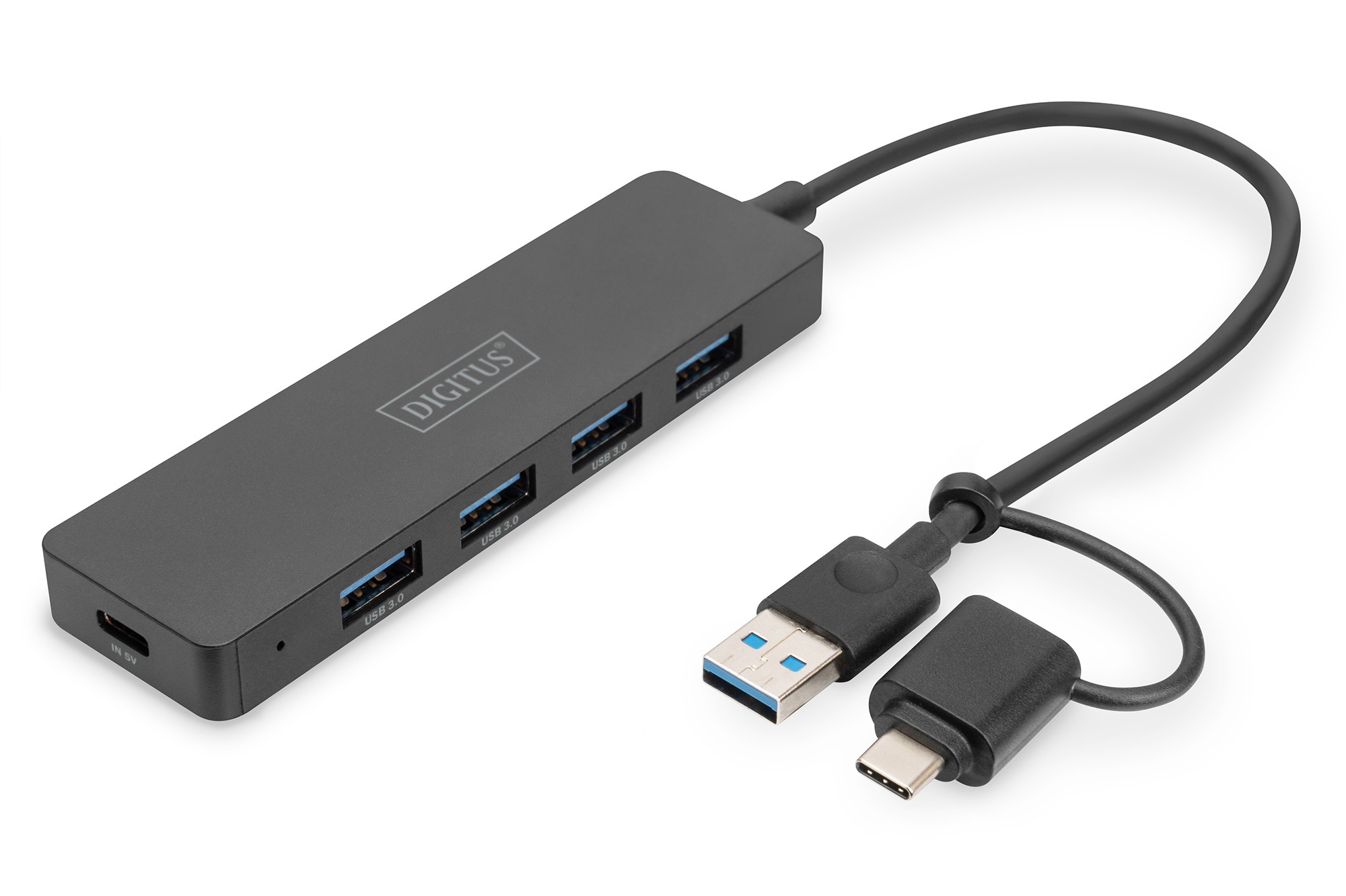 Digitus Hub Usb 3.0 4 Porte Slim Line