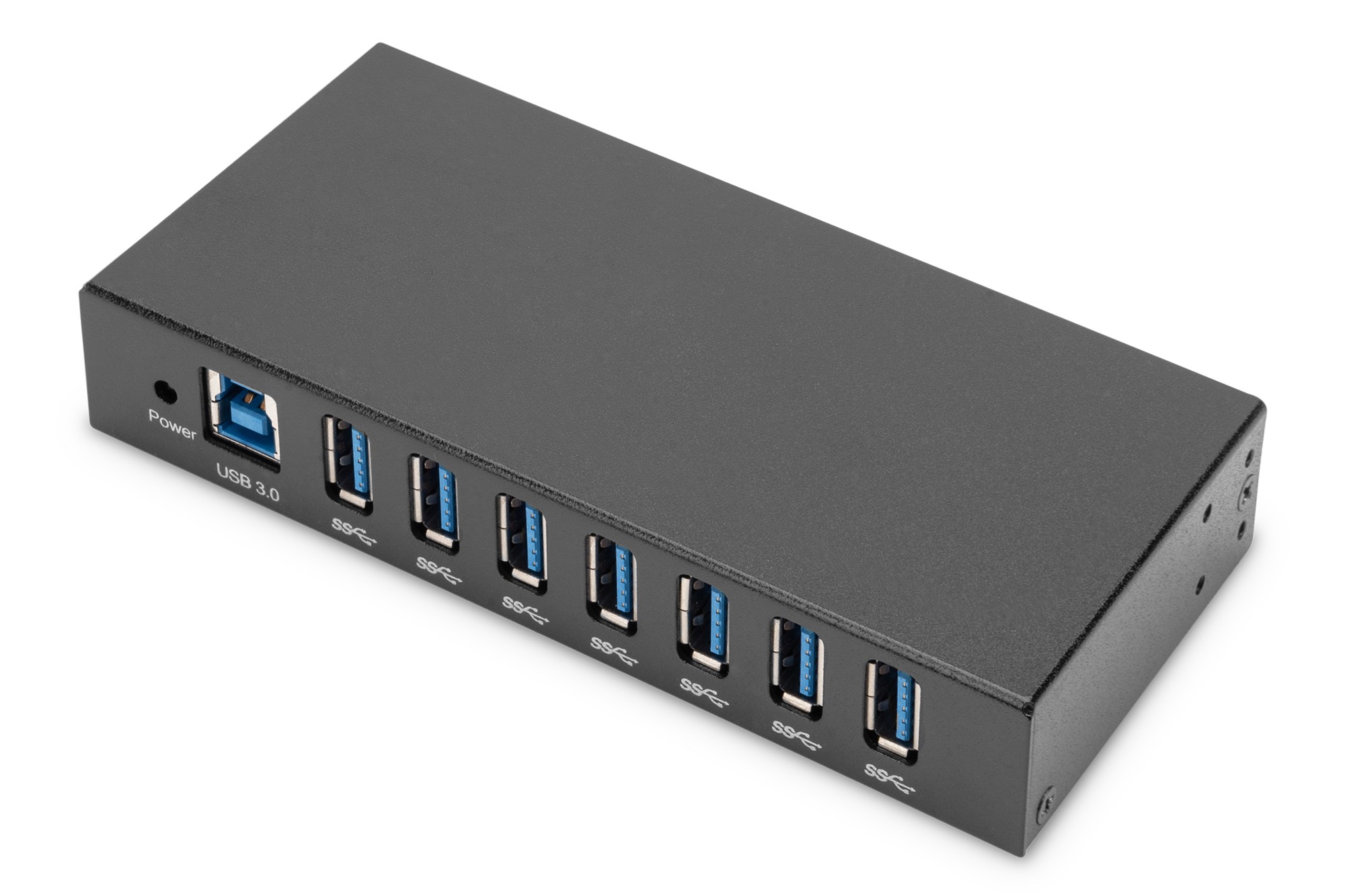 Hub Usb 3.0 7 Porte Industriale In Metallo Con Alimentatore Installazione Din Rail