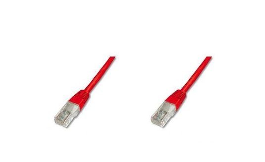 Cavo Rete Utp Cat. 5E Non Schermato - Lunghezza Mt. 30 - Colore Rosso