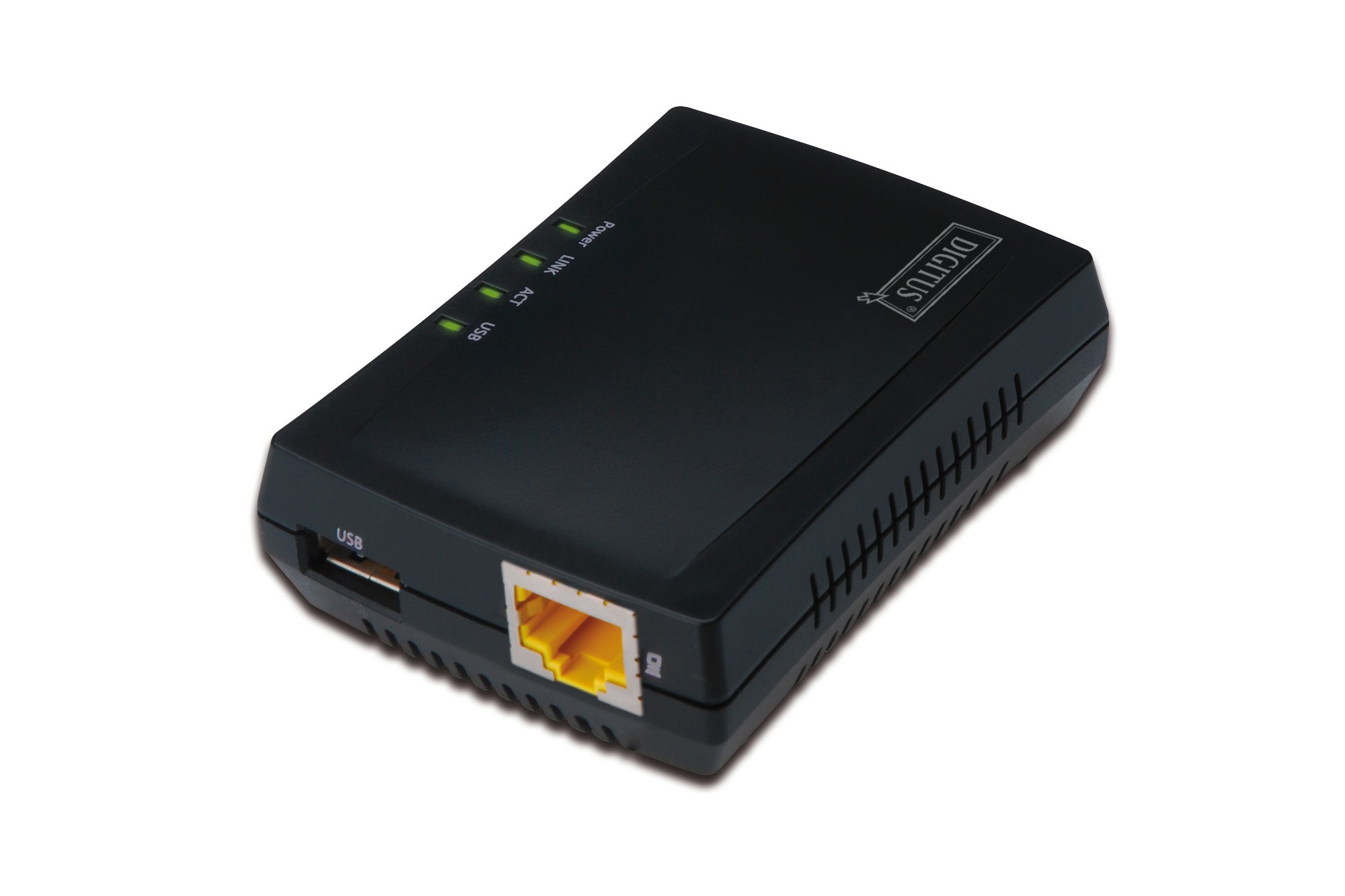 Digitus Network Print Server Multifunzione Usb 2.0 - Rete Rj45-image