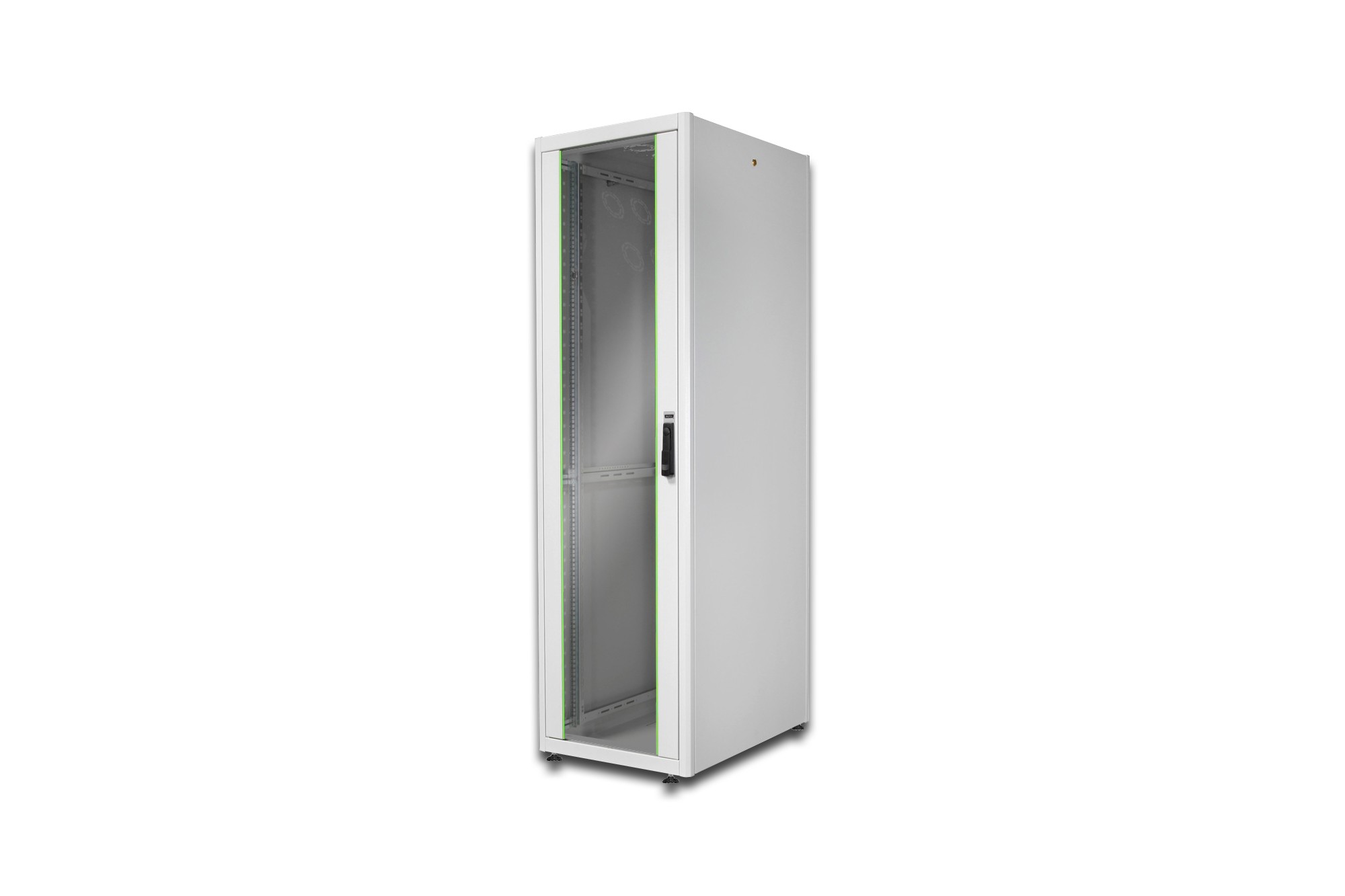 Armadio 42 Unit? 19 Per Reti E Server Misure (A)2010 X (L)600 X (P)800 Mm. Colore Grigio Chiaro