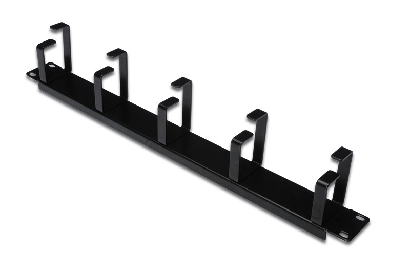 Pannello Guidacavi Con Anelli Per Armadi Rack 19 1U Nero