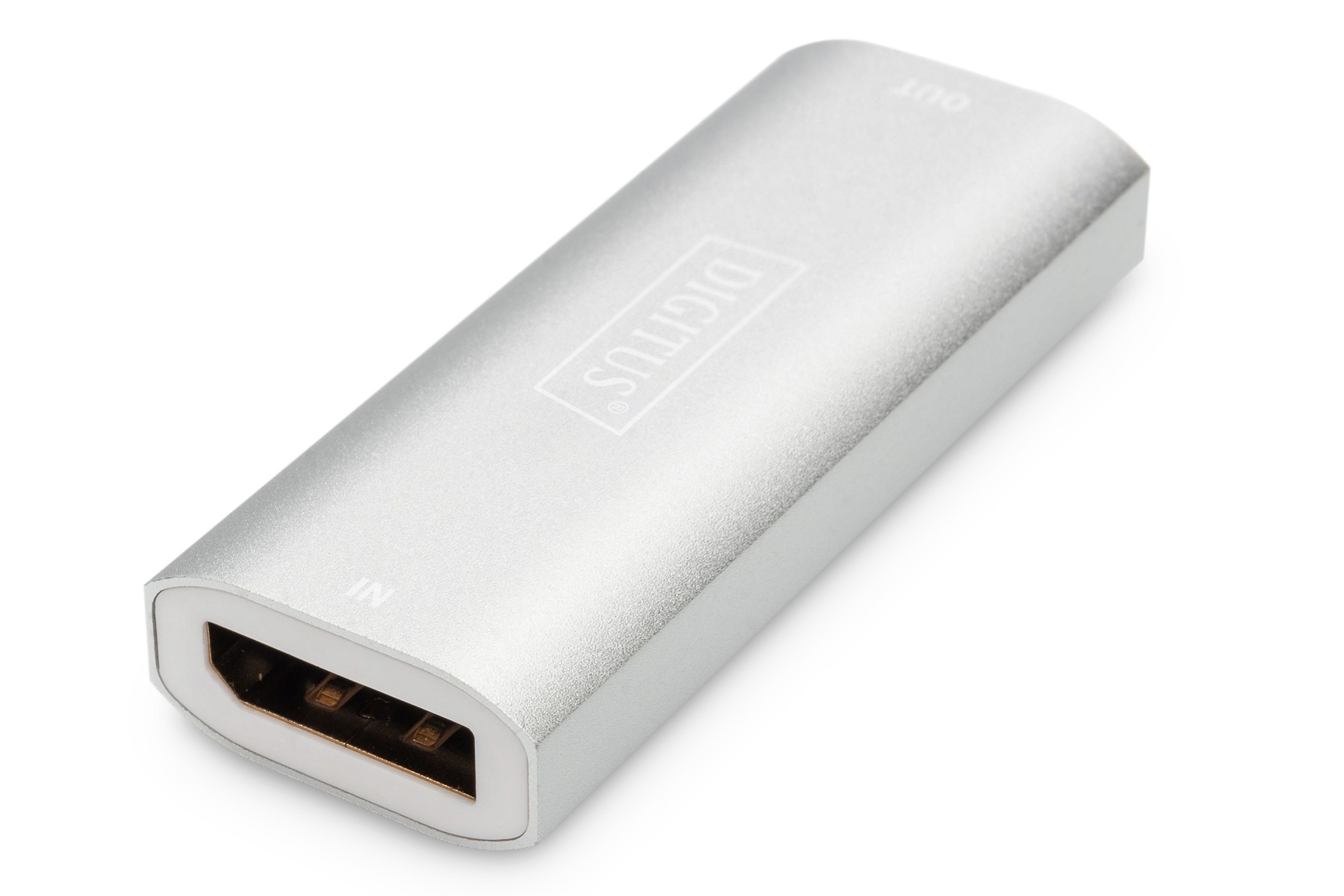 Digitus DS-55524 Ripetitore Displayport - Uhd 8K/30 Hz Max. 15 M - Uhd 4K/60 Hz Max. 30 M - Estensore Dp, Amplificatore Di Segnale - Hdr Vesa Displayport 1.4 - Alimentazione USB-C