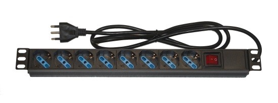 Digitus Multipresa Da Rack 19 8 Prese Universali Con Interruttore Spina Italiana 16A