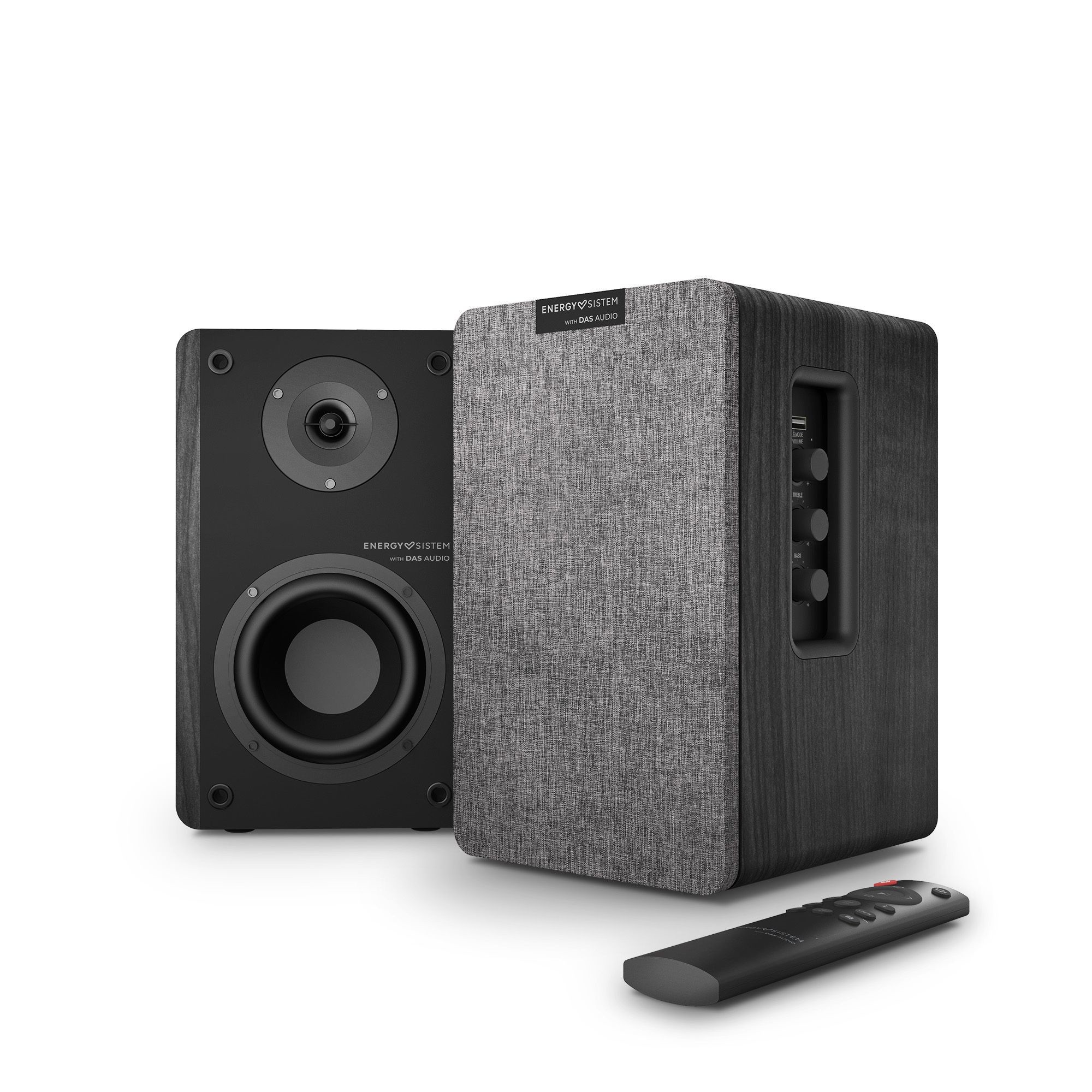 Energy Sistem Studio Monitor 4 Hi Fi - Altoparlante Attivo 2.0 (Bluetooth 5.0, 50 W, Subwoofer, Ingresso Ottico Toslink, Porta Hdmi Arc Ingresso Rca Doppio, Case Con Porta Hdmi Arc Cec) Nero