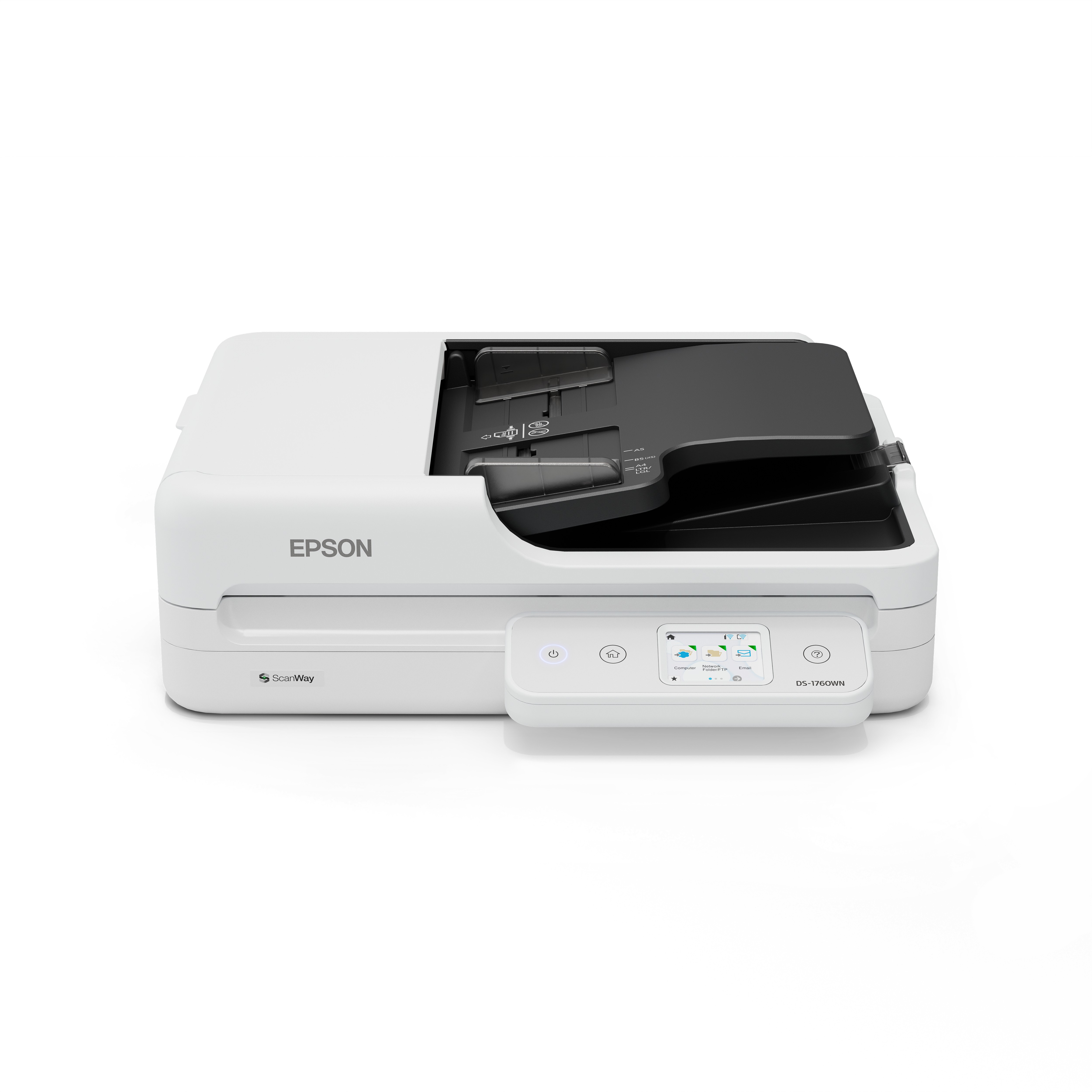 Epson Workforce DS-1760WN Scanner A Piano E Adf 1200 X 1200 Dpi A4 Nero, Bianco