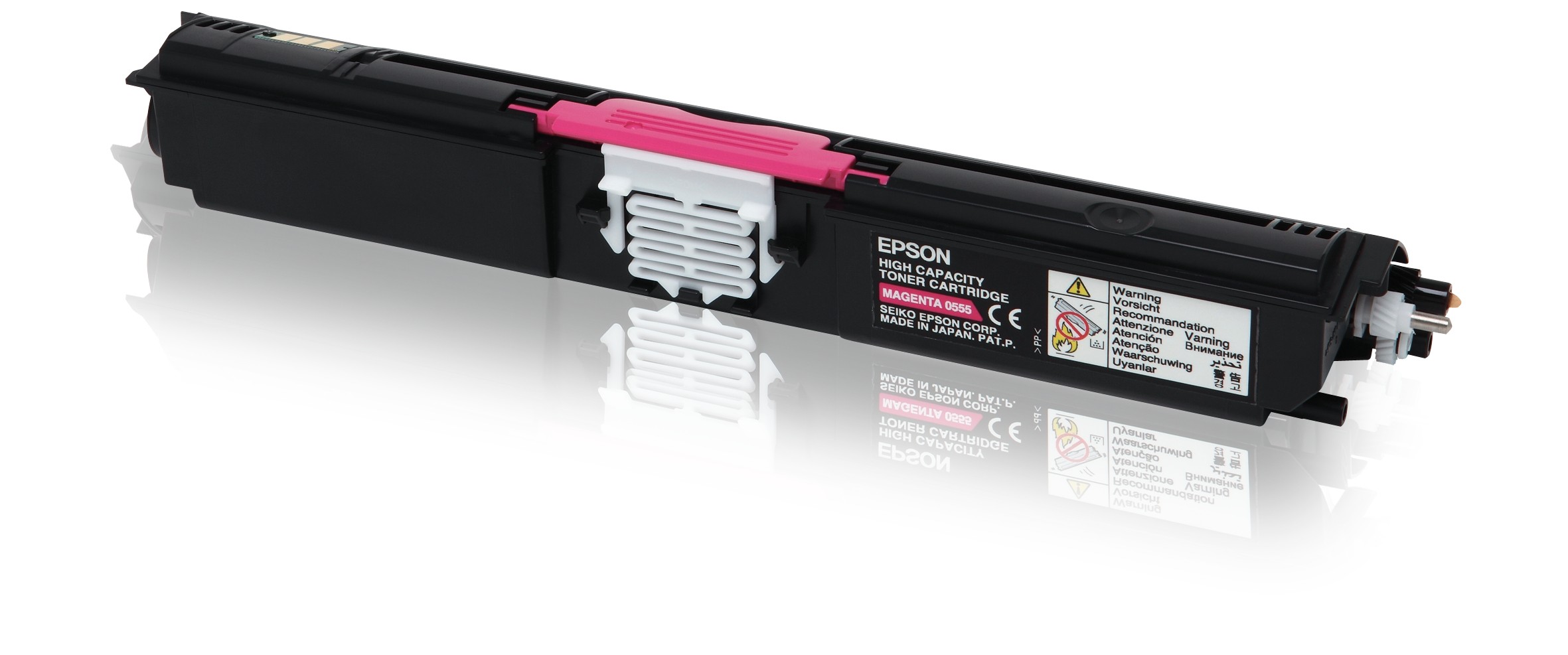 ORIGINALE Epson toner magenta C13S050555 S050555 2700 pagine alta capacit?