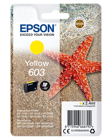 Epson Cartuccia Stella Marina Giallo Inkjet Alta Capacita C13T03U44010 No Blister