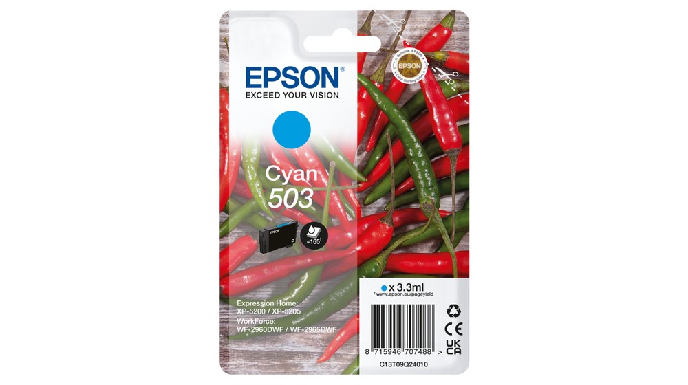 Originale Epson 503 cartuccia ciano - C13T09Q24010