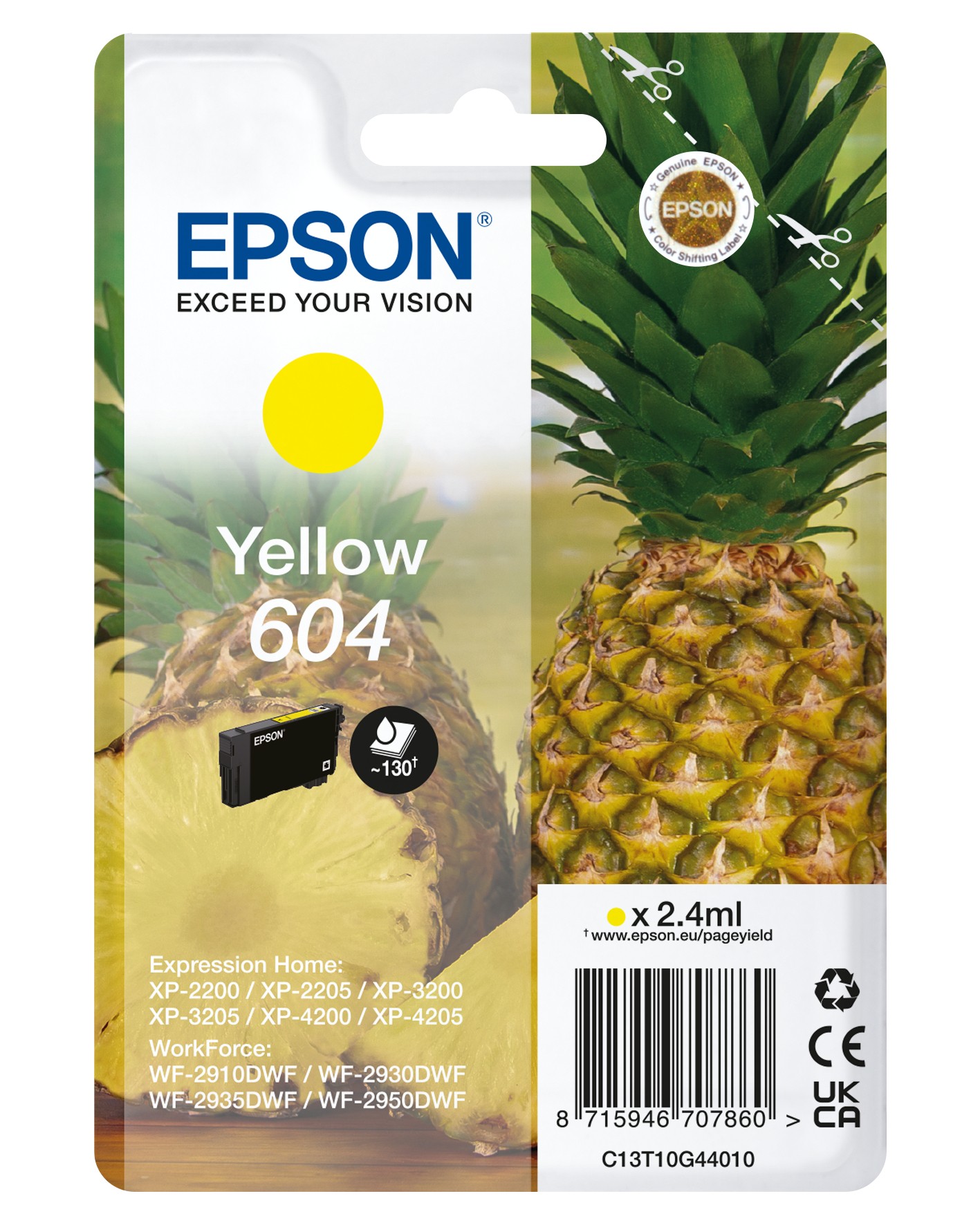 Originale Epson 604 cartuccia giallo - C13T10G44010
