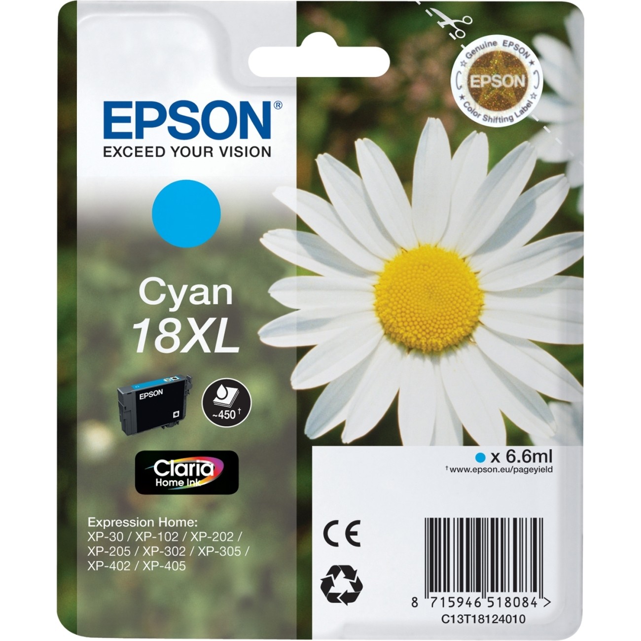 Epson Daisy Cartuccia Margherita Ciano Inchiostri Claria Home 18XL