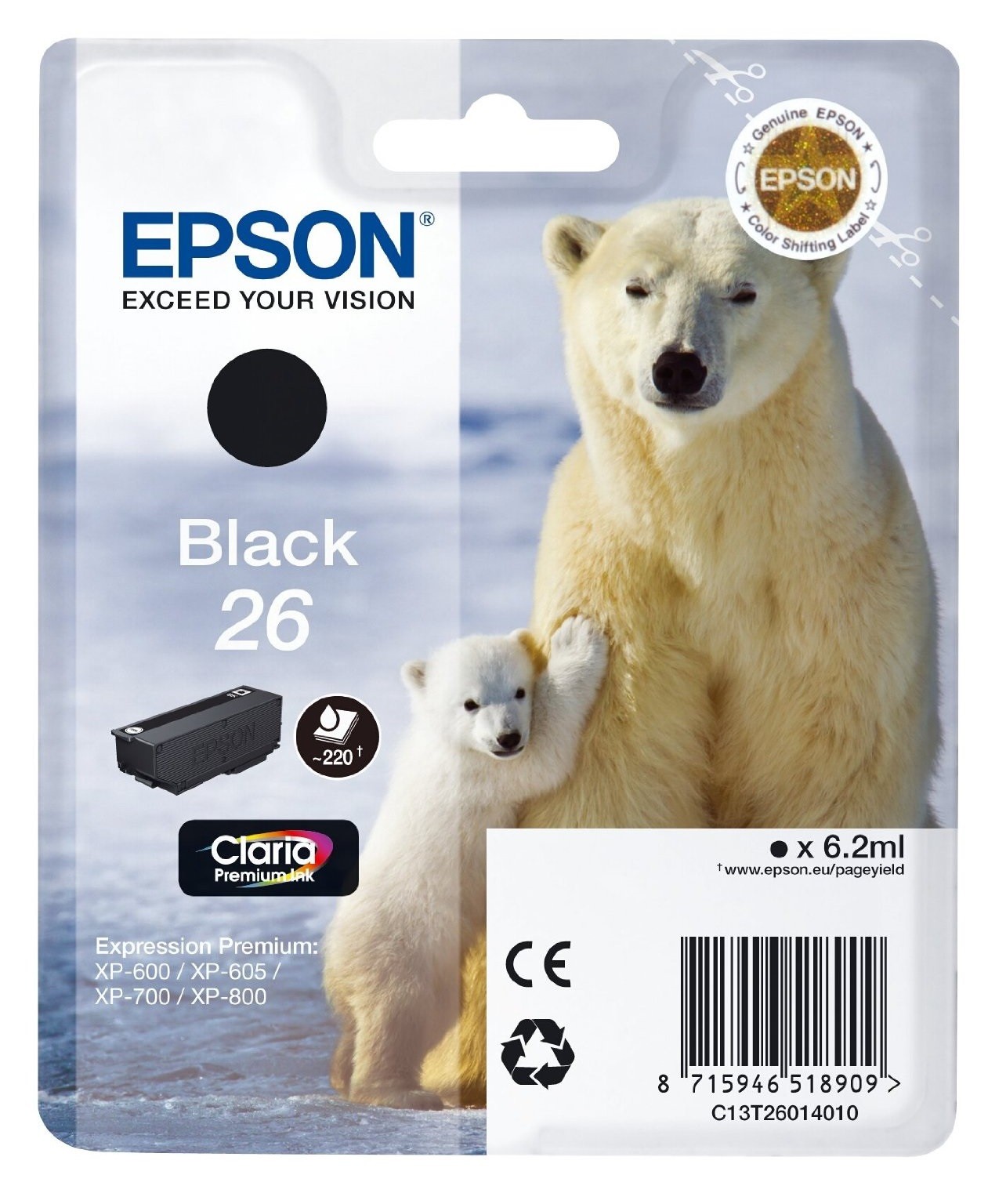 Epson Polar bear Cartuccia Nero
