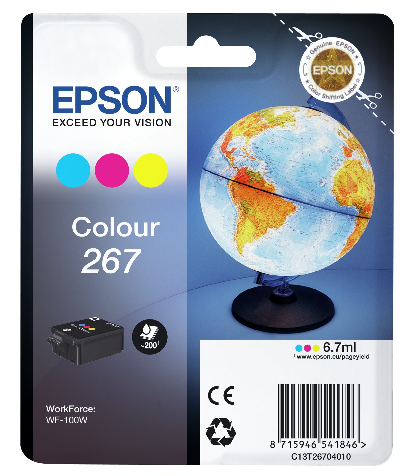 Epson Globe Singlepack inchiostro colore 267