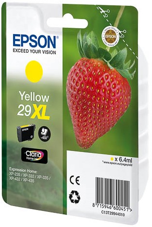 Epson Strawberry Cartuccia Fragole Giallo Inchiostri Claria Home 29XL