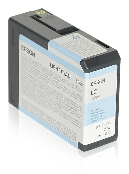 ORIGINALE Epson Cartuccia d'inchiostro ciano (chiaro) C13T580500 T5805 80ml