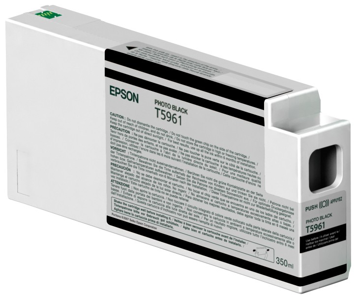 ORIGINALE Epson Cartuccia d'inchiostro Nero (Foto) C13T596100 T5961 350ml cartuccia Ultra Chrome HDR
