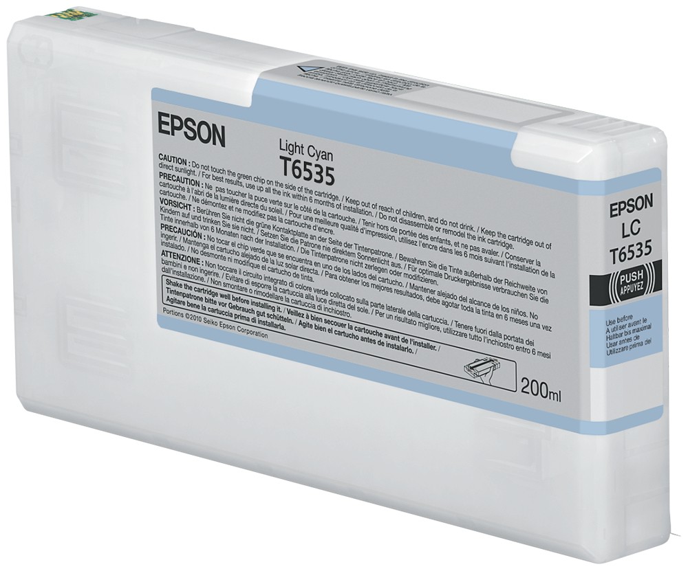 ORIGINALE Epson Cartuccia d'inchiostro ciano (chiaro) C13T653500 T6535 200ml