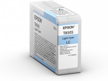 ORIGINALE Epson Cartuccia d'inchiostro ciano (chiaro) C13T850500 T8505 80ml