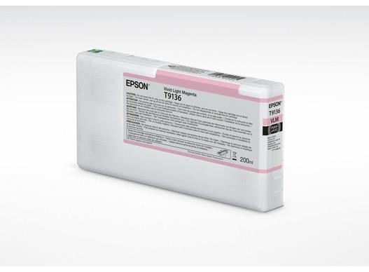 ORIGINALE Epson Cartuccia d'inchiostro magenta (chiaro) C13T91360N T9136 200ml