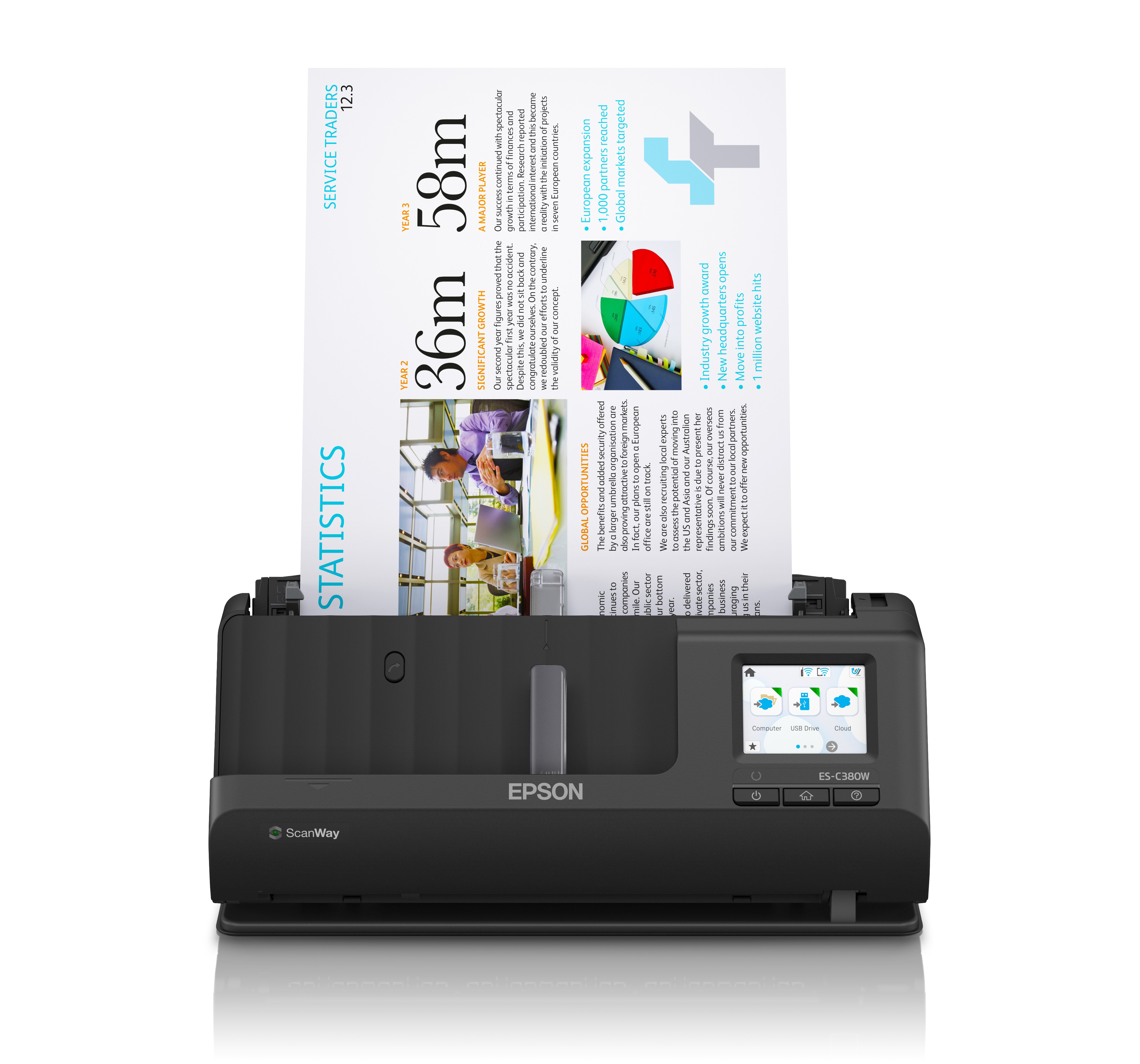 ORIGINALE Epson nero ES-C380W B11B269401