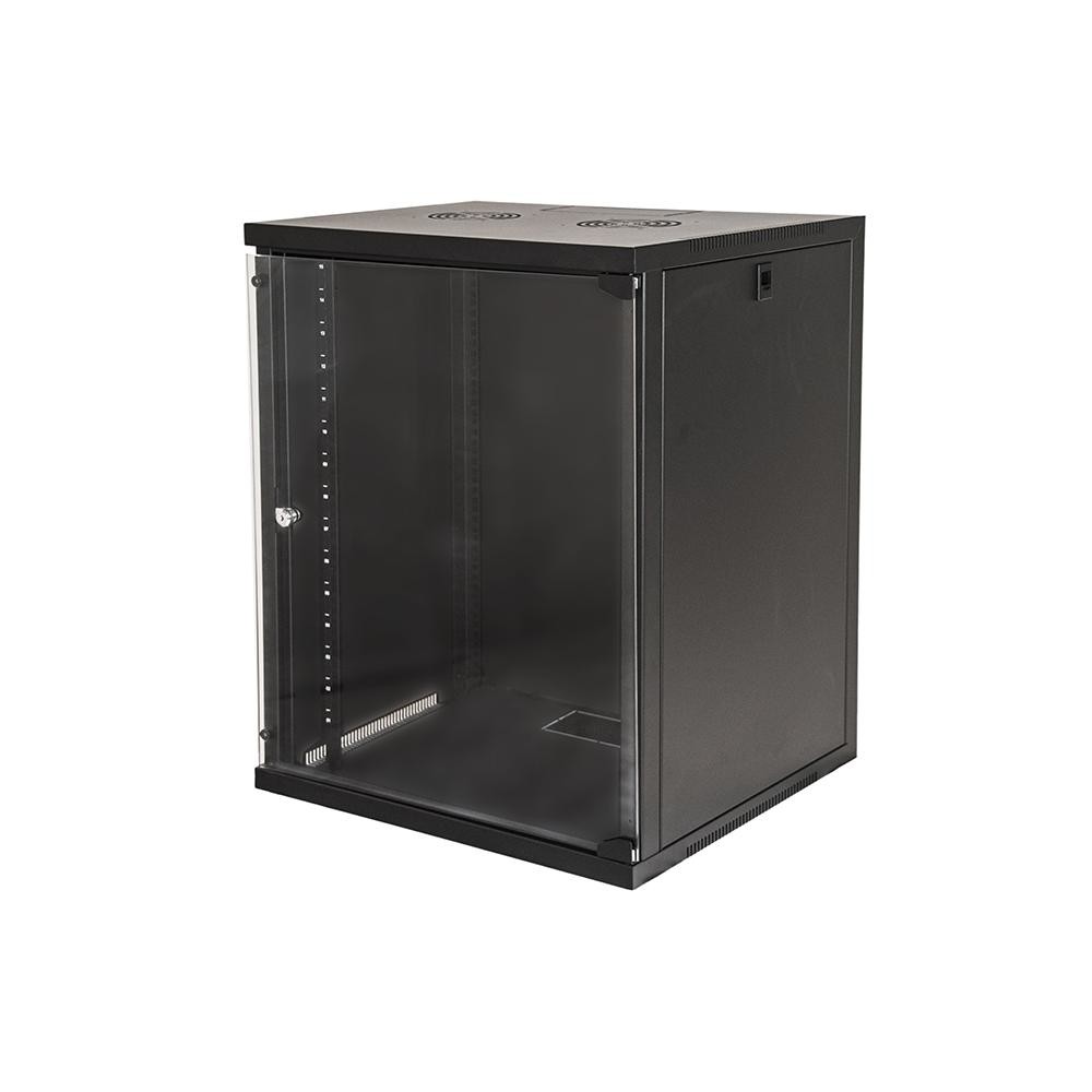 ARMADIO RACK 19 15 UNITA  DA MURO (A)750X (L)540 X PROFONDITA  600 MM. COLORE NERO
