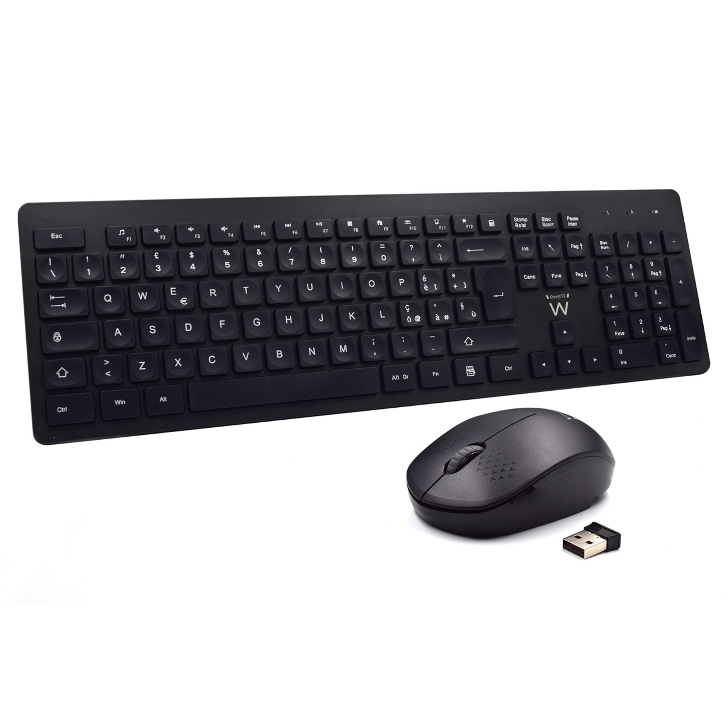 Ewent EW3255 tastiera Mouse incluso Universale QWERTY Italiano Nero