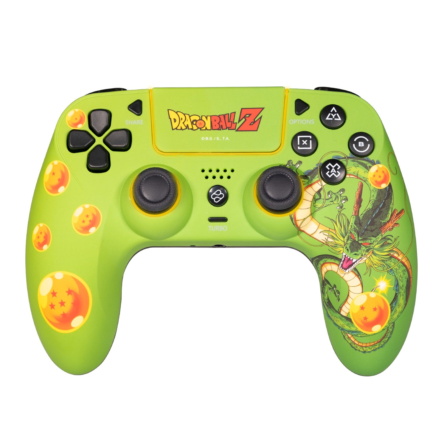 FR-TEC DBPS4GP periferica di gioco Verde Arancione Bluetooth Gamepad Analogico/Digitale PC PlayStation 4