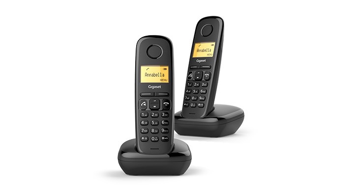 Gigaset A270 Duo Telefono DECT Identificatore di chiamata Nero