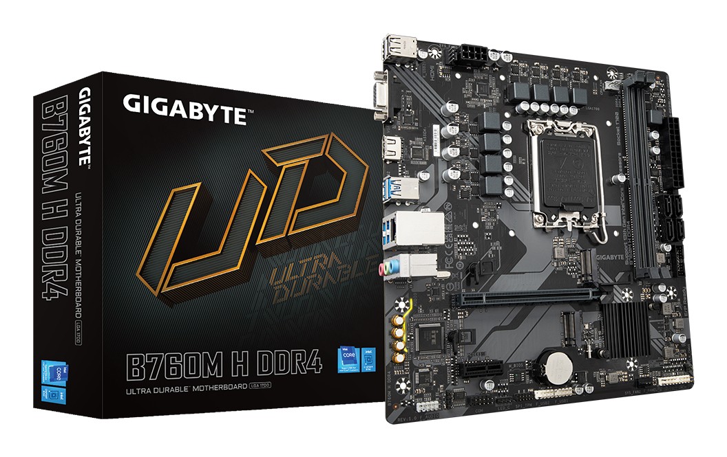 Gigabyte B760M H DDR4 (rev. 1.0) Intel B760 Express LGA 1700 micro ATX