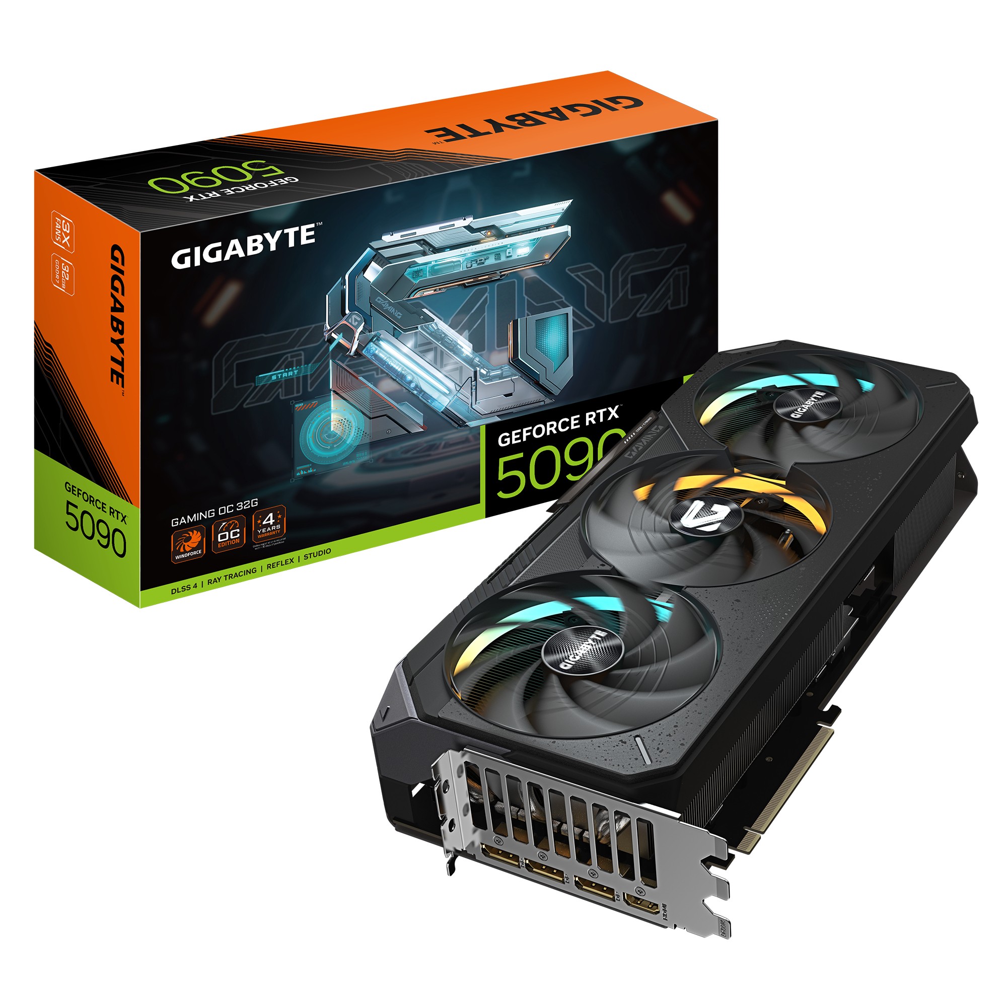 GIGABYTE GeForce RTX 5090 GAMING OC 32G Scheda Grafica - 32GB GDDR7 512 bit PCI-E 5.0 2550MHz Core Clock 3 x DP 2.1a 1 x HDMI 2.1b NVIDIA DLSS 4 GV-N5090GAMING OC-32GD