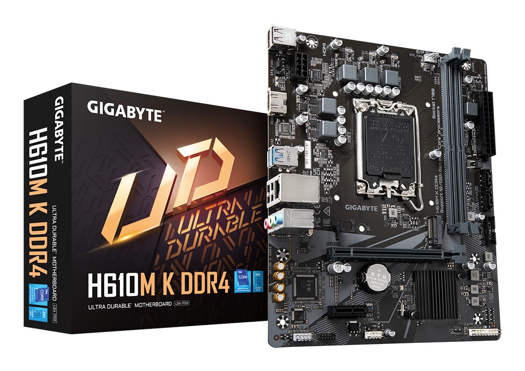 Gigabyte H610M K DDR4 1.0 scheda madre Intel H610 Express LGA 1700 micro ATX