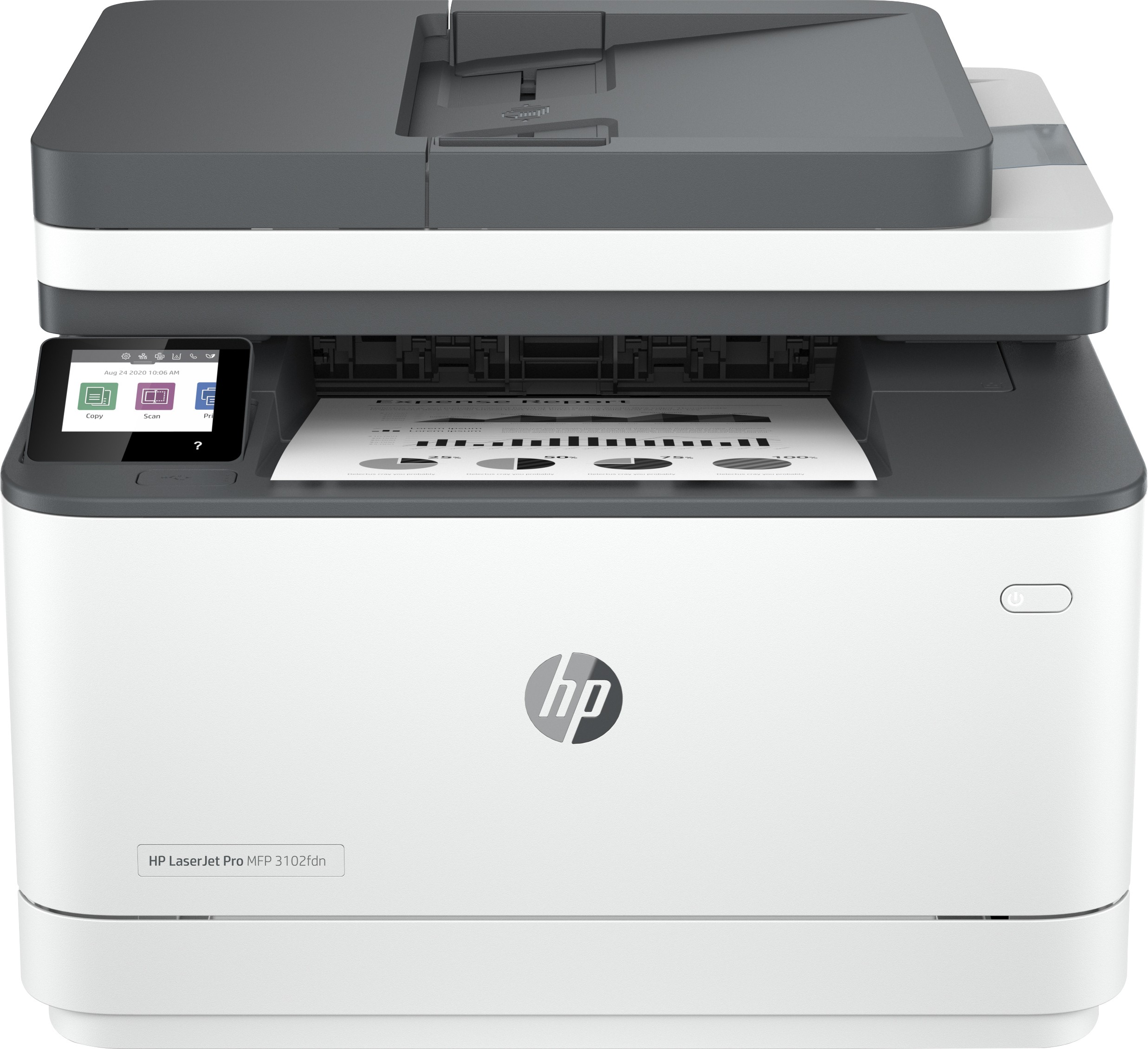 HP LaserJet Stampante multifunzione Pro 3102fdn Bianco e nero Stampante per Piccole e medie imprese Stampa copia scansione fax alimentatore automatico di documenti Stampa fronte/retro porta unità flash USB anteriore Touchscreen
