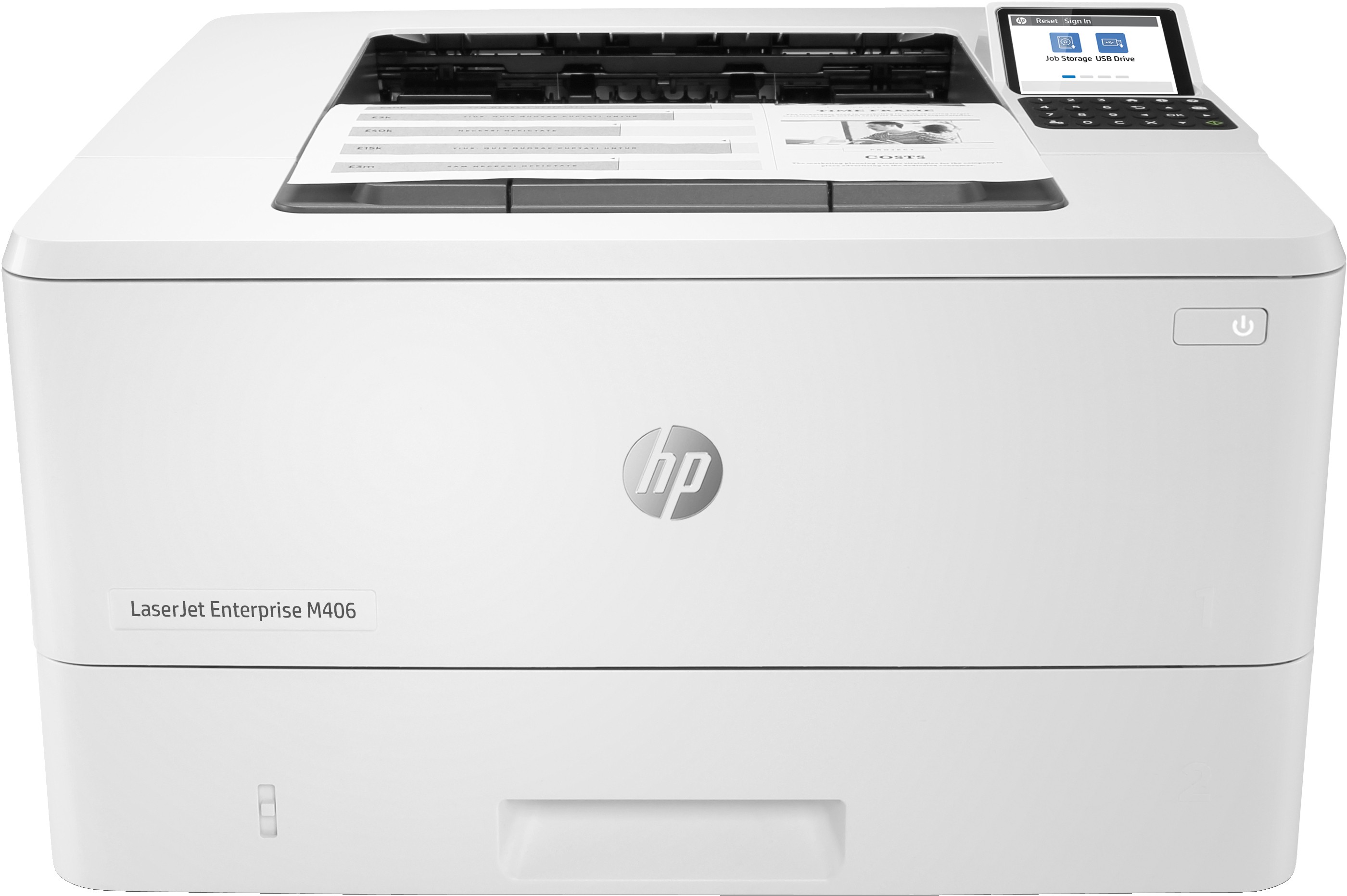 Hp Stamp. Laser A4 B/N Laserjet M406Dn 40Ppm Fronte/Retro Usb/Lan