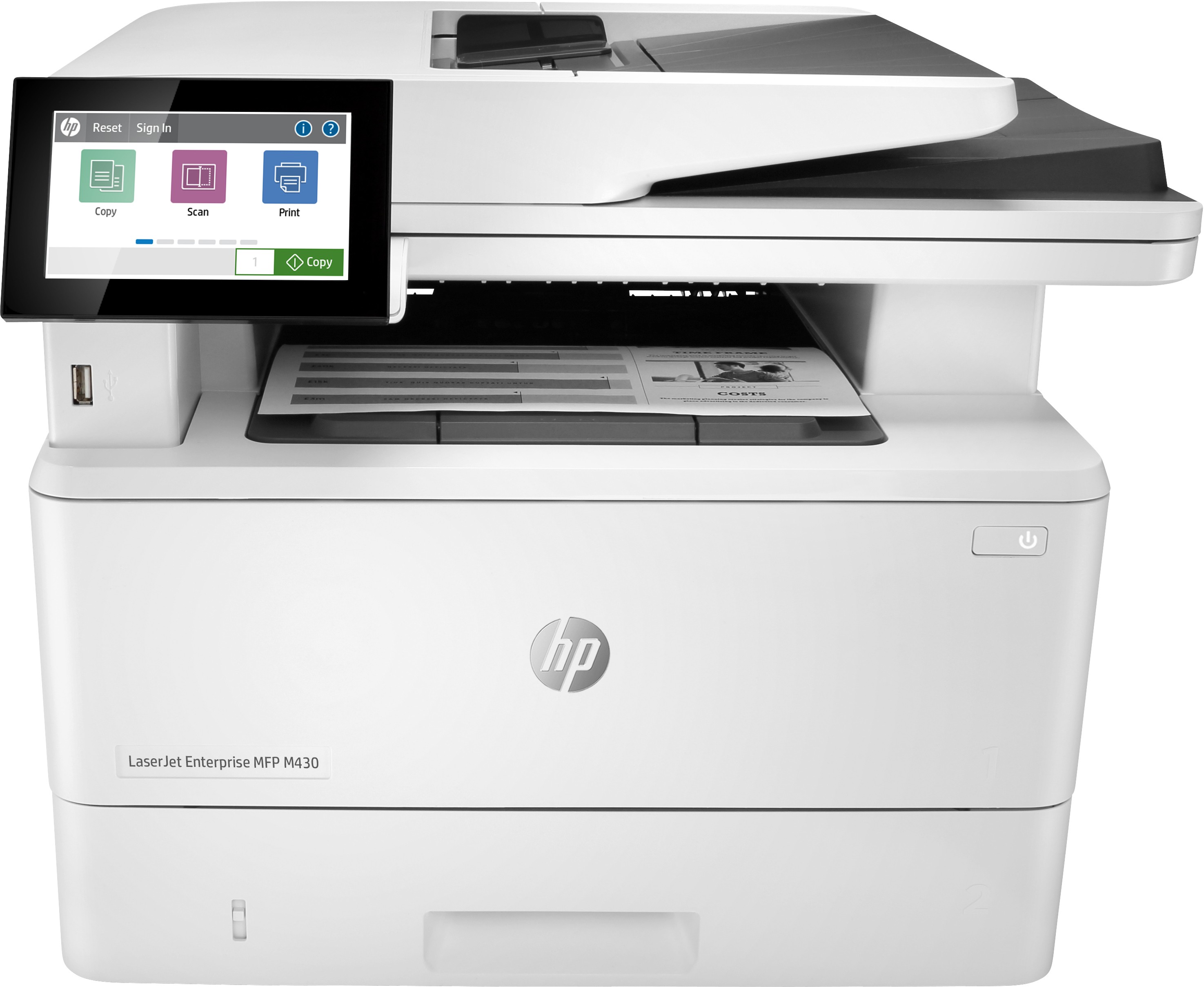 Hp Multif. Laser A4 B/N Laserjet M430F 40Ppm Fronte/Retro Usb/Lan  4In1