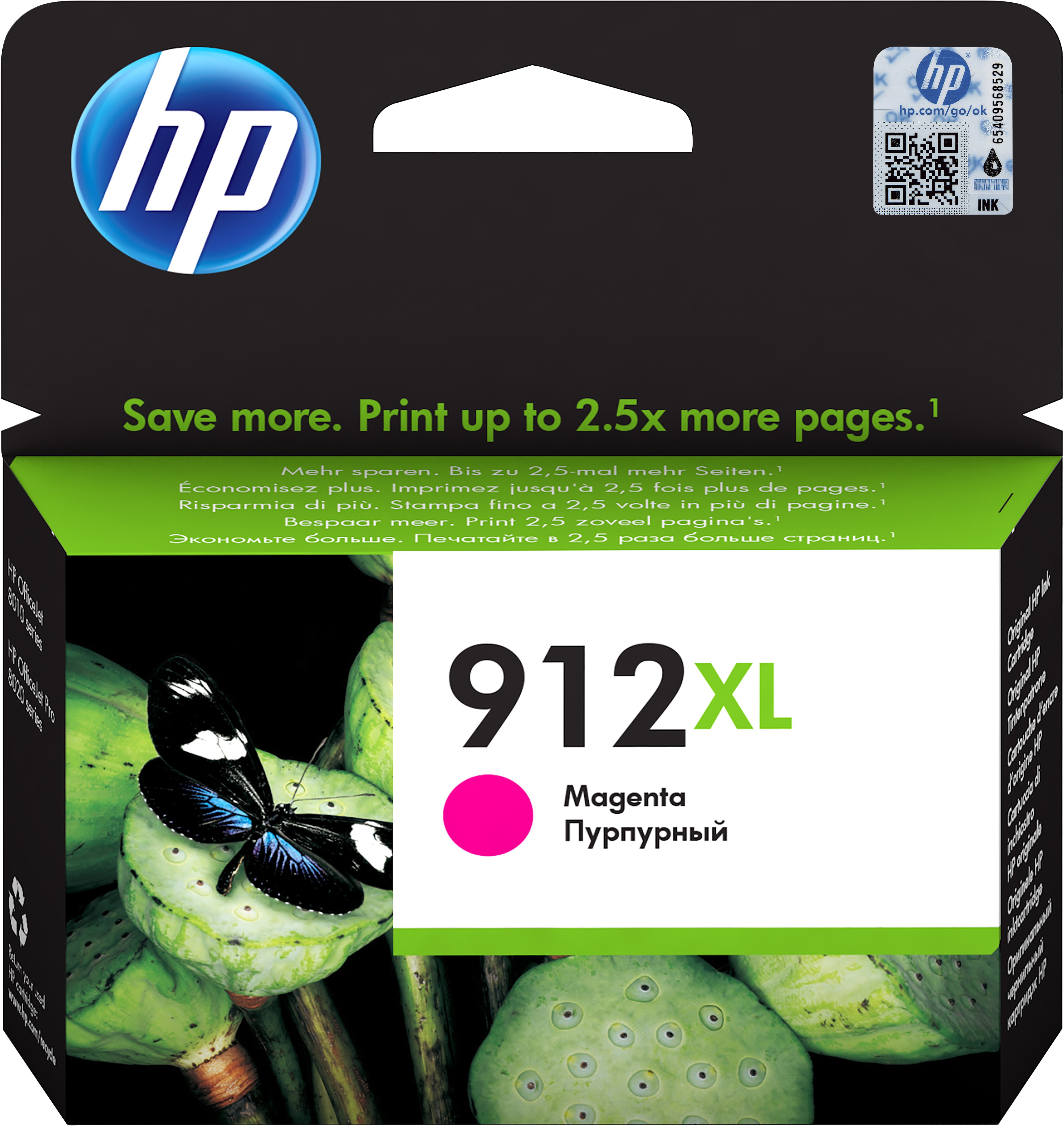 HP Cartuccia di inchiostro magenta originale 912XL ad alta capacità