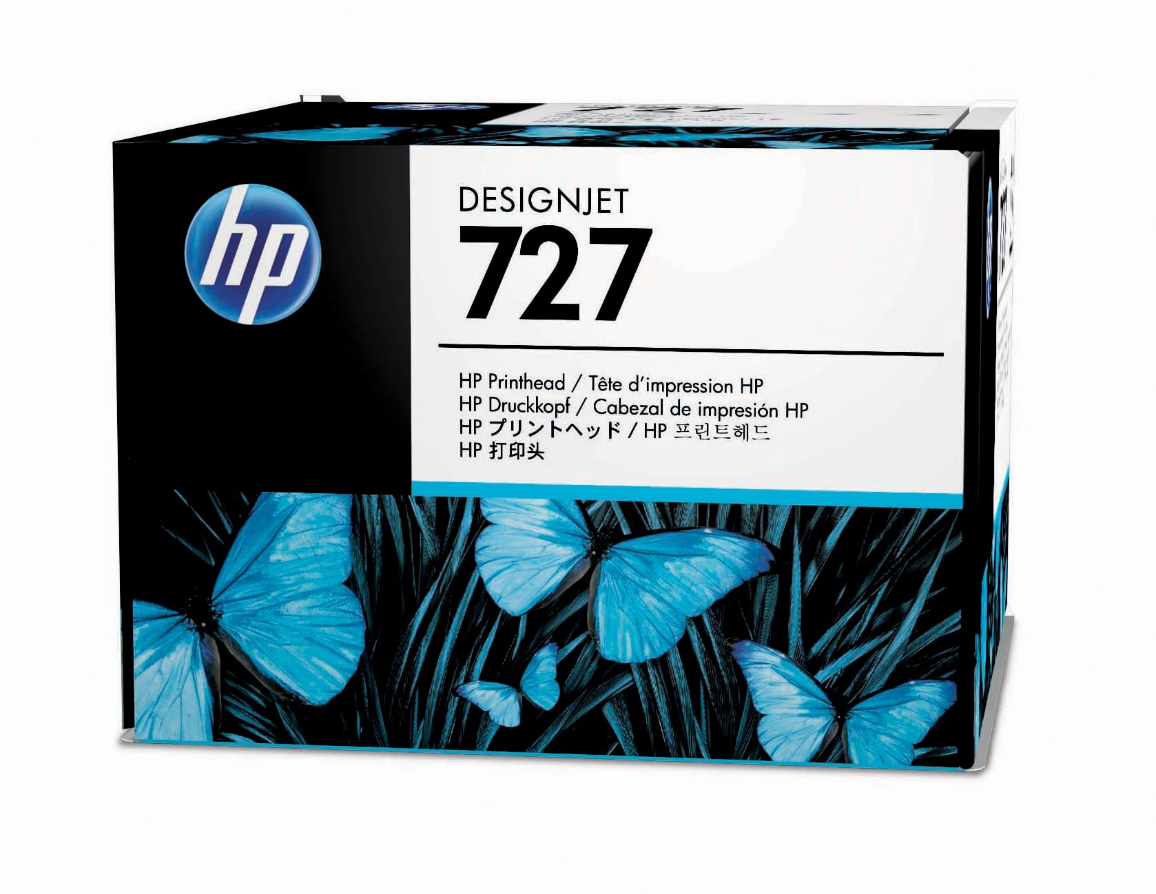 ORIGINALE HP Testina per stampa nero / ciano / magenta / giallo B3P06A 727