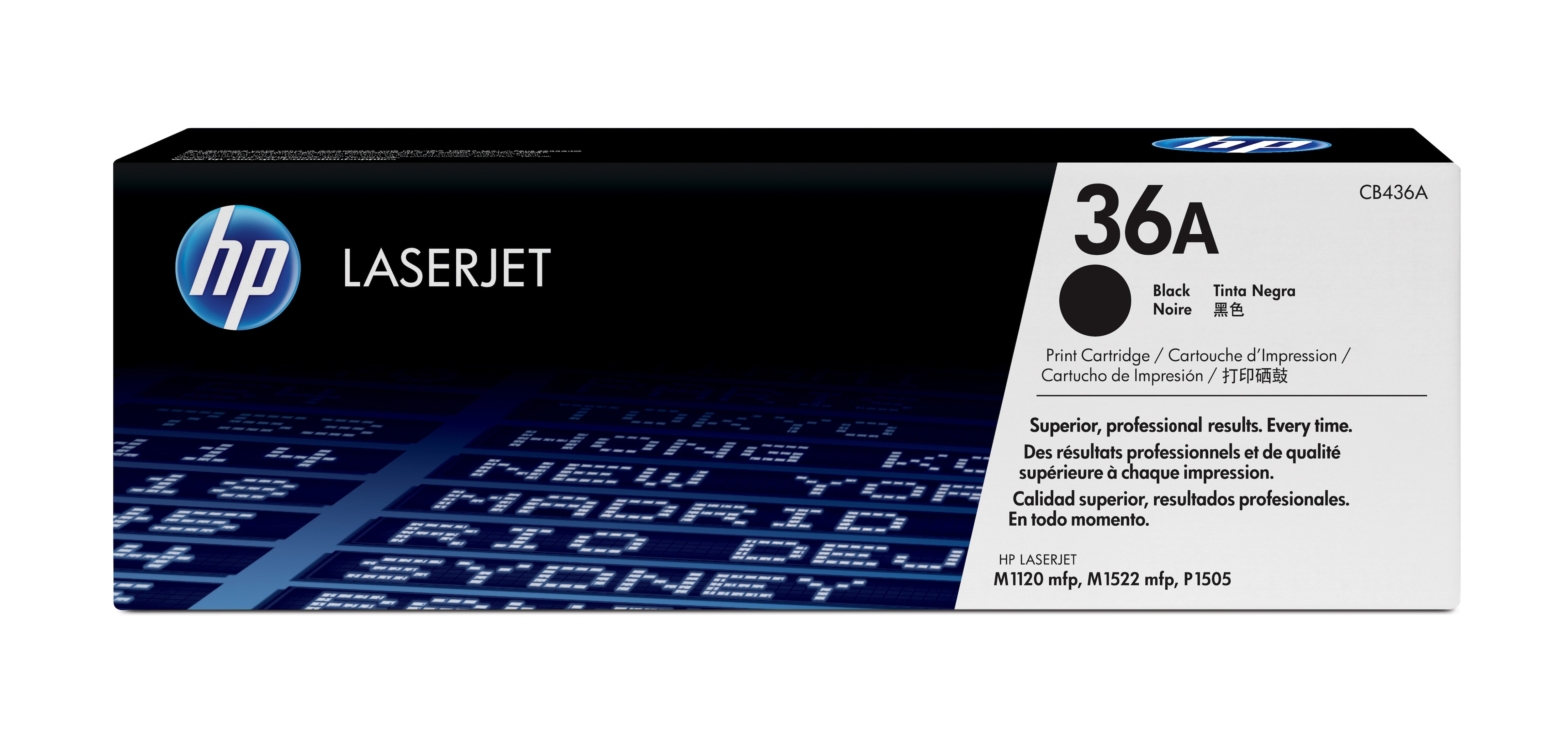 ORIGINALE HP toner nero CB436A 36A 2000 pagine
